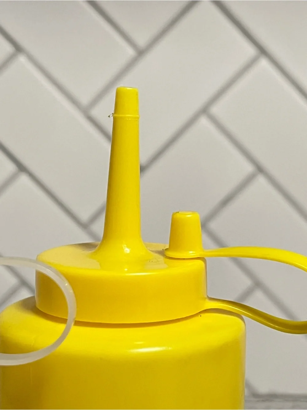 Set of 3 Plastic Squeeze Condiment Bottles Red Yellow White Restaurant Style